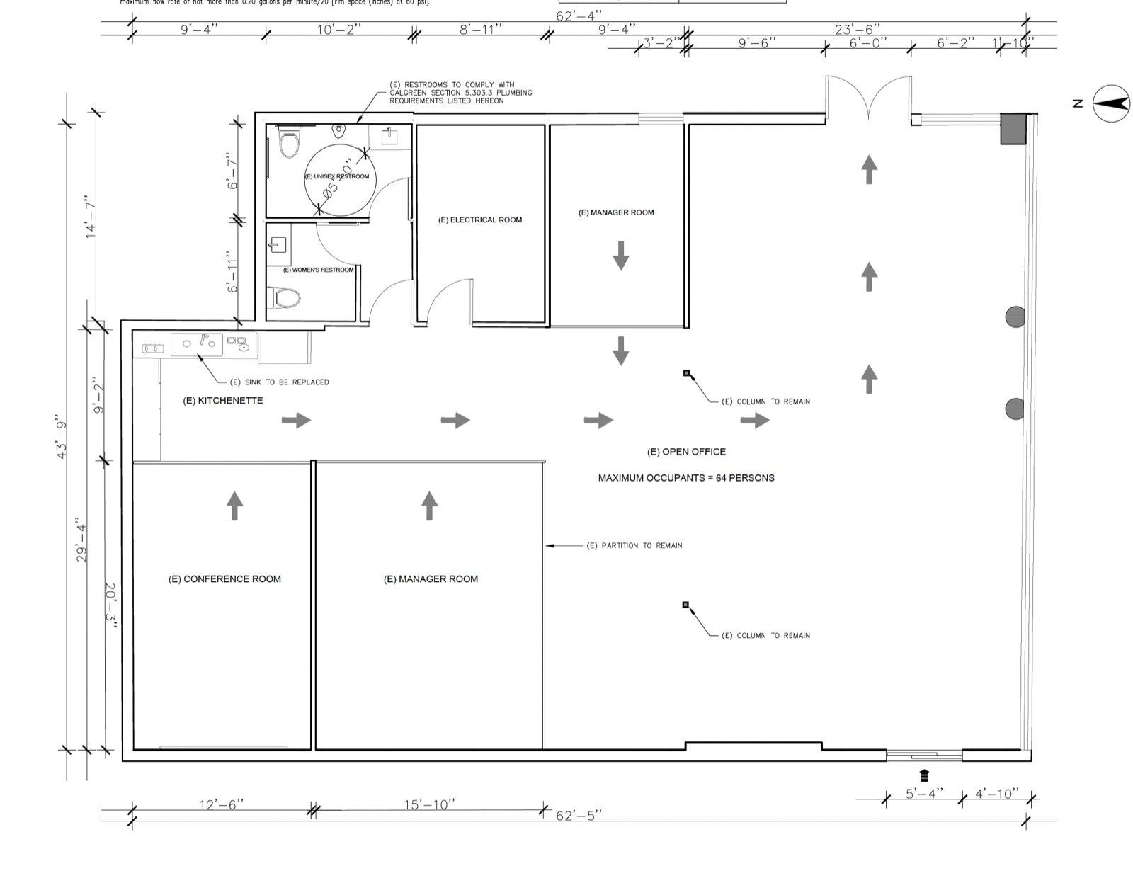 Front office floor plan